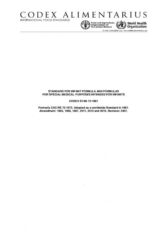 picture1_Standard For Infant Formula And Formulas For Special Medical Purposes Intended For Infant Codex Stan 72 1981 Formerly Cac Rs 72 1972