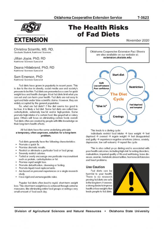 picture1_Fad Diet Pdf 149145 | The Health Risks Of Fad Diets T 3623