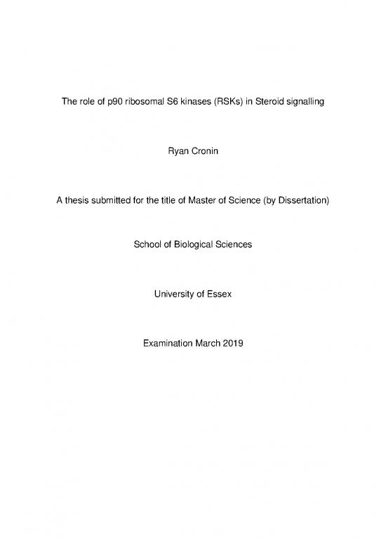picture_The Role Of P90 Ribosomal S6 Kinases (rsks) In Steroid Signalling   Ryan Cronin
