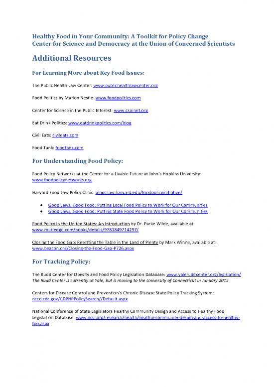 picture1_Food Politics Marion Nestle Pdf 148687 | Ucs Food Policy Toolkit Additional Resources
