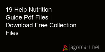 picture 19 Help Nutrition Guide Pdf Files | Download Free Collection Files
