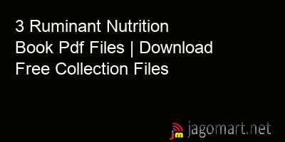 picture 3 Ruminant Nutrition Book Pdf Files | Download Free Collection Files