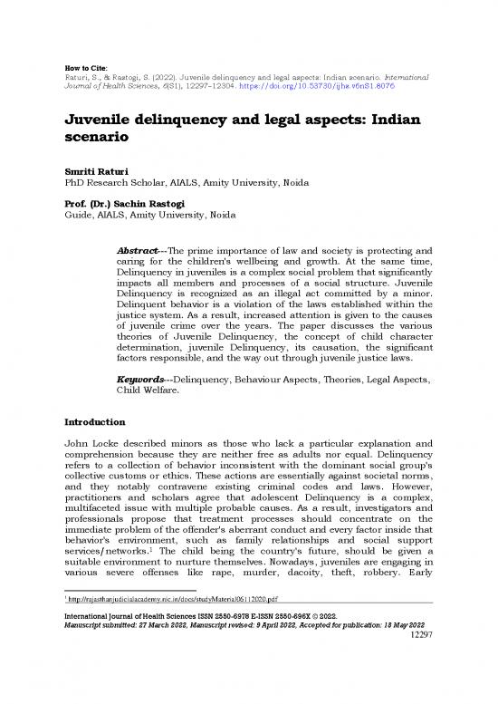 picture Social Justice Theory Pdf 152866 | 430911 Juvenile Delinquency And Legal Aspects I D4595576