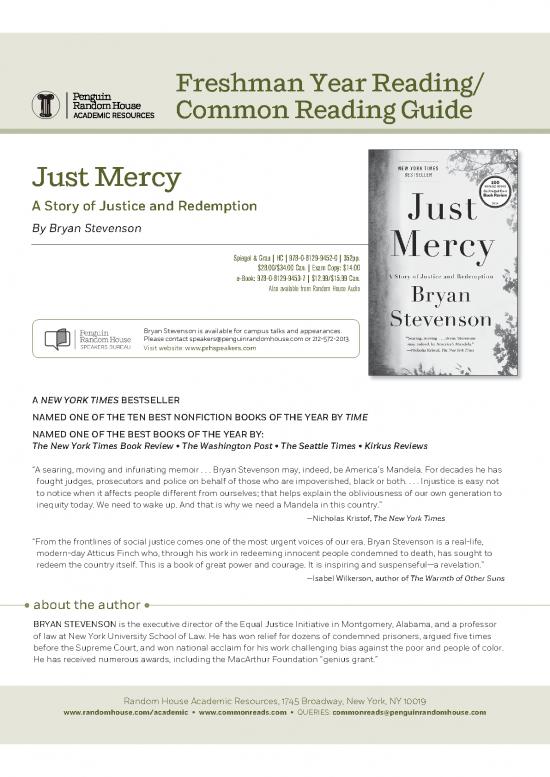 picture Just Mercy Pdf 152792 | 9780812984965 3066