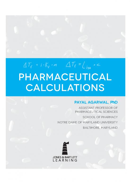 picture1_Pharmaceutical Calculations Books 152184 | 9781449685362 Fmxx Sample
