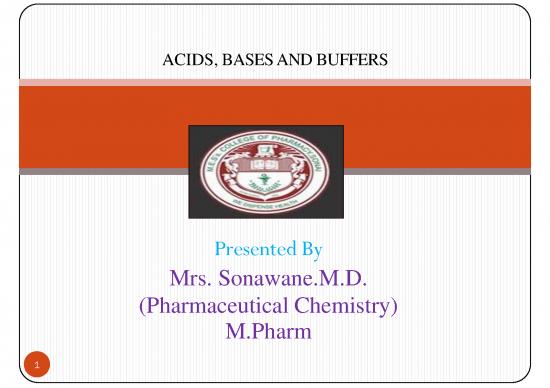 picture1_Pharmaceutical Chemistry Pdf 152422 | Acid Bases Buffers