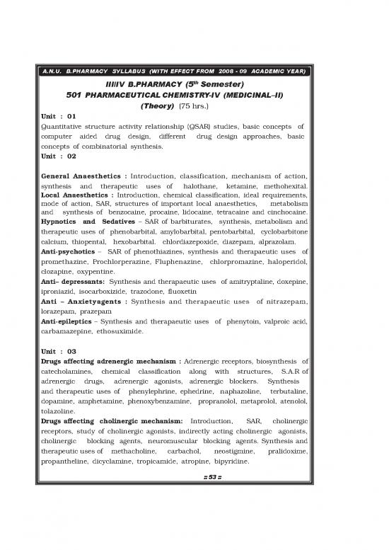 picture_Pharmaceutical Chemistry Pdf 152417 | Anu 3rd Pharm Syllabus