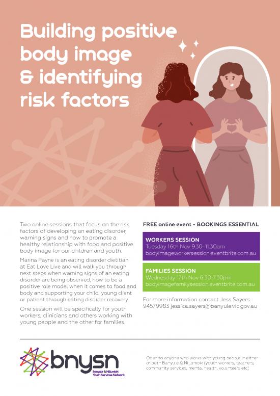 picture Marina Payne Dietitian 151738 | Bnysn Flyer Building Positive Body Image