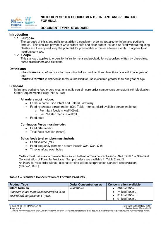 picture_C 0506 15 60421 Nutrition Order Requirements Infant And Pediatric Formula