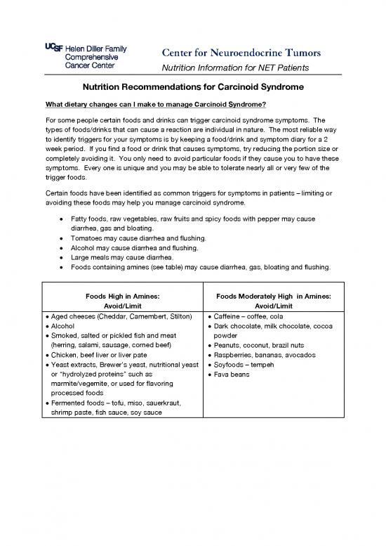 picture_Nutrition Information Pdf 150917 | Carcinoid Syndrome Net2015