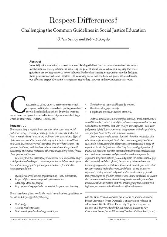 picture Social Justice Theory Pdf 152956 | Challenging The Common Guidelines In Social Justice Education