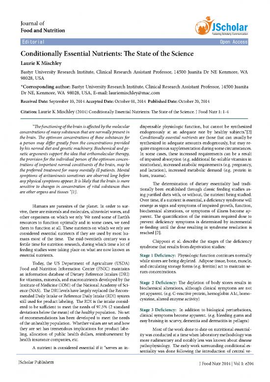 picture1_Essential Nutrients Pdf 151605 | Conditionally Essential Nutrients The State Of The Science