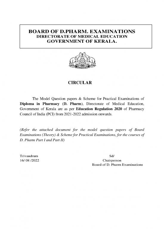 picture_Pharmacy Pdf 152306 | D Pharm Er 2020 Examination Scheme  Model Question Papers