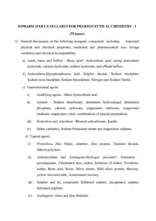 picture_Pharmaceutical Chemistry Pdf 151929 | Dpharm 1y 12t Pharchemistry I