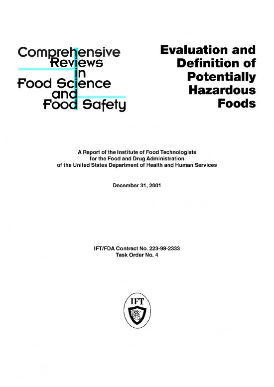 picture_Processing Pdf 151590 | Evaluation And Definition Of Potentially Hazardous Foods