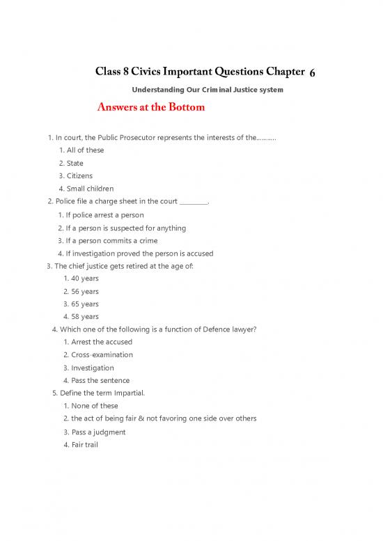 picture1_Justice Pdf 153126 | Important Question Class 8 Civics Chapter 6