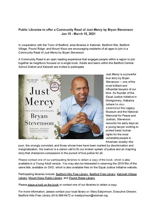 picture1_Just Mercy Pdf 152626 | Just Mercy Community Read V2