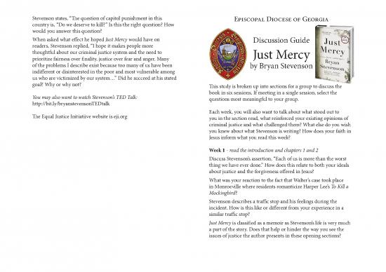 picture Just Mercy Pdf 152763 | Justmercy Discussionguide