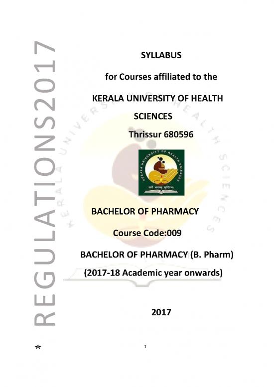picture1_Pharmacy Pdf 152400 | Kuhs Sylubus 2017 2018 Semester