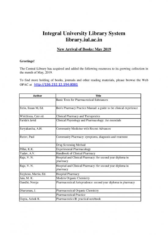 picture1_Pharmacy Books Pdf 152072 | May, 2019