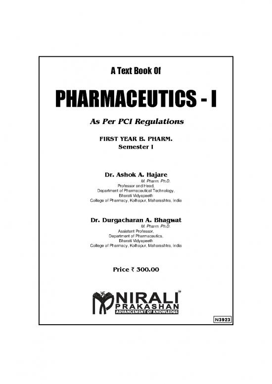 picture Pharmaceutics Book Pdf 152492 | N3923 Pharmaceutics 1 D Hajare D Bhagwat