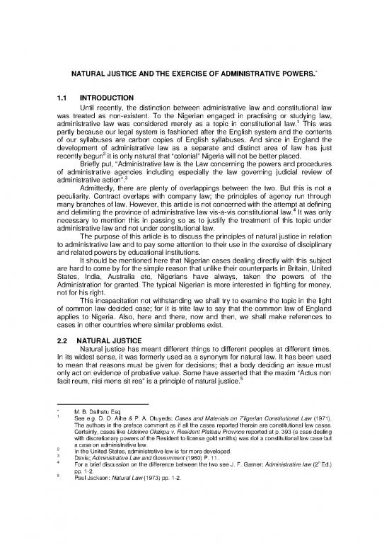 picture Justice Pdf 153248 | Natural Justice And The Exercise Of Administrative Powers
