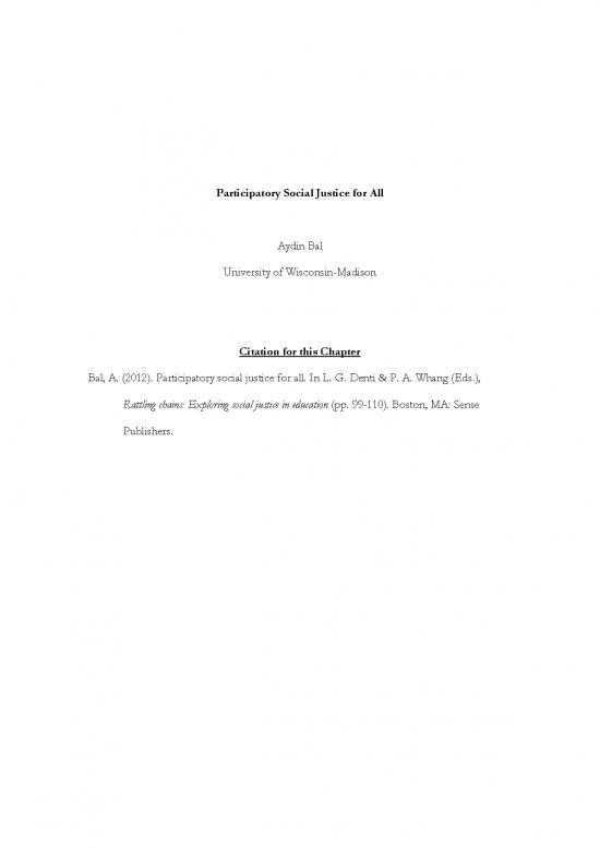 picture_Justice Pdf 152688 | Participatory Social Justice For All Aydin Bal 2012