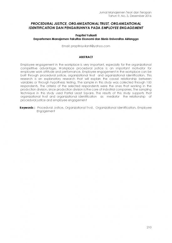 picture_Justice Pdf 152942 | Praptini Yulianti Karil 15 Procedural Justice, Organizational Trust,