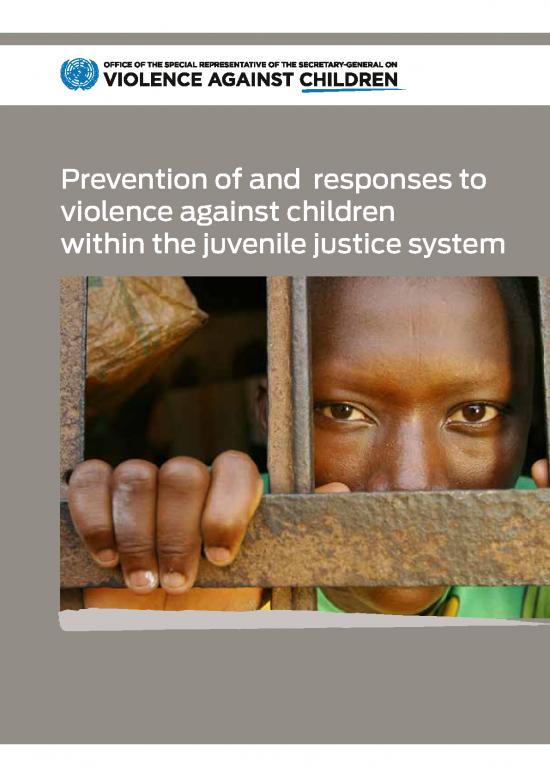 picture_Justice Pdf 153014 | Prevention Of And Responses To Violence Against Children Within The Juvenile Justice System