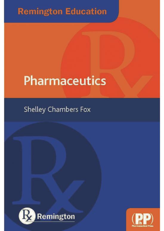 picture1_Pharmacy Pdf 152218 | Remington Education Pharmaceutics By Shelley Chambers Fox