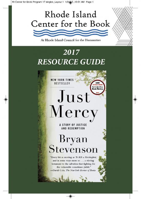 picture Just Mercy Pdf 152953 | Ri Center For Book Program 17 Singles 1 24