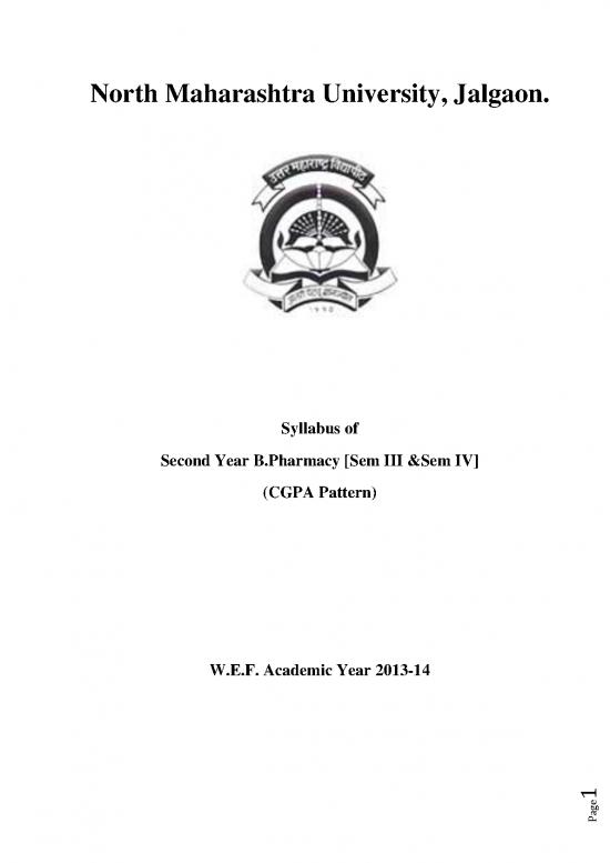 picture Pharmacy Pdf 152356 | Second Year Pharmacy (cgpa) 2013 14