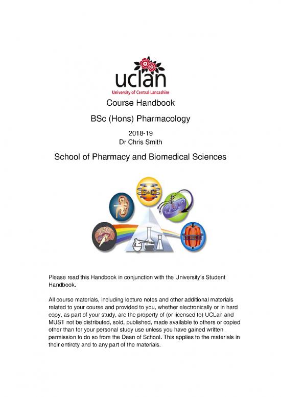 picture Pharmacy Lecture Notes 152586 | Sh Bsc Hons Pharmacology 2018