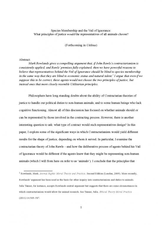 picture1_John Rawls Theory Of Justice Pdf 152768 | Species Membership And The Veil Of Ignorance Utilitas