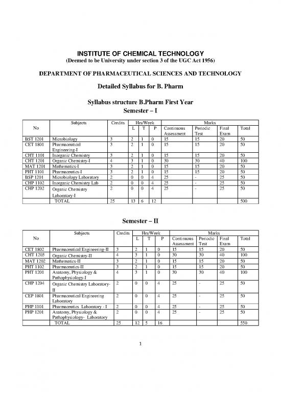 picture_Pharmaceutical Chemistry Pdf 152360 | Syllabus Bpharm Old