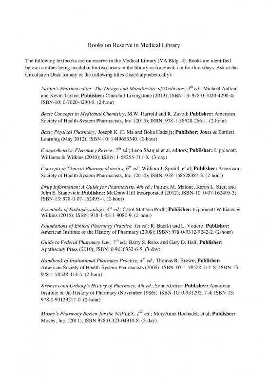 picture1_Physical Pharmacy Books Pdf 152324 | Textbooks On Reserve Updated 2 16 2016