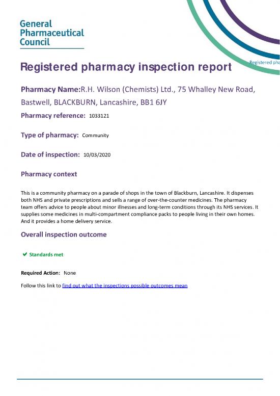 picture1_Pharmacy Pdf 152045 | Wilson (chemists) Lt 1033121 Inspection Report