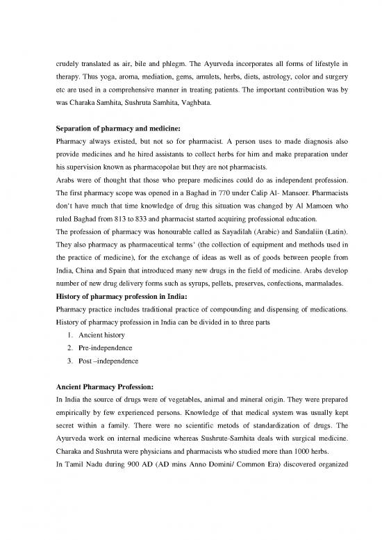 Pharmacy Pdf 152093 Historical Background And Development Of