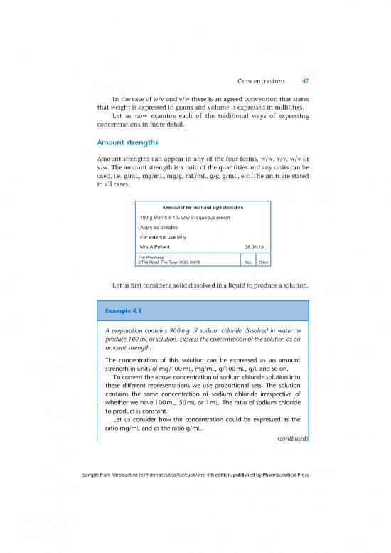 Intro to pharm calculations 4 sample chapter