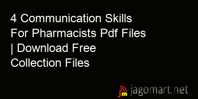 picture 4 Communication Skills For Pharmacists Pdf Files | Download Free Collection Files