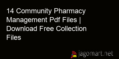 picture 14 Community Pharmacy Management Pdf Files | Download Free Collection Files