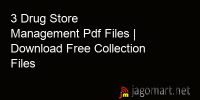 picture 3 Drug Store Management Pdf Files | Download Free Collection Files