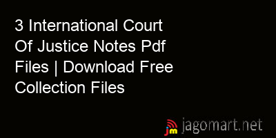 picture 3 International Court Of Justice Notes Pdf Files | Download Free Collection Files