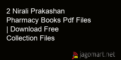 picture 2 Nirali Prakashan Pharmacy Books Pdf Files | Download Free Collection Files