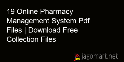 picture 19 Online Pharmacy Management System Pdf Files | Download Free Collection Files