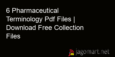 picture 6 Pharmaceutical Terminology Pdf Files | Download Free Collection Files