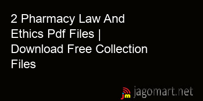 picture 2 Pharmacy Law And Ethics Pdf Files | Download Free Collection Files