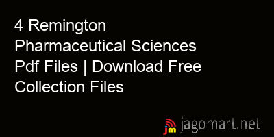 picture 4 Remington Pharmaceutical Sciences Pdf Files | Download Free Collection Files