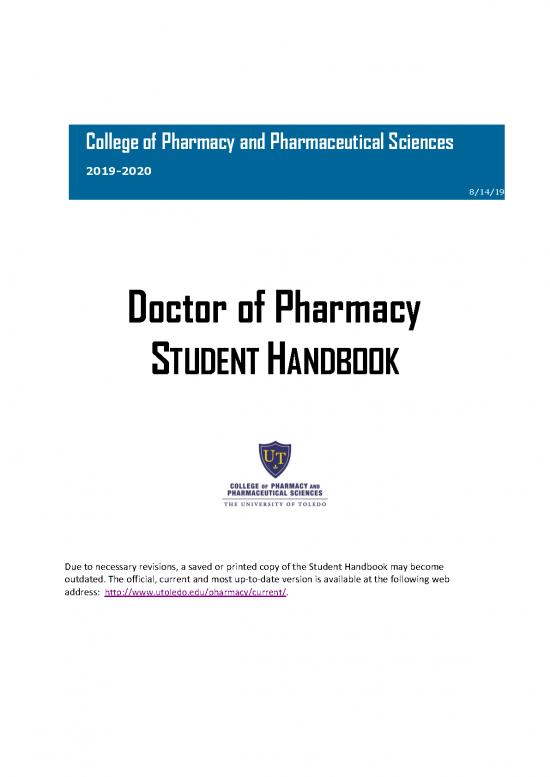picture_Academic Pdf 155324 | 2019 2020 Pharmd Student Handbook