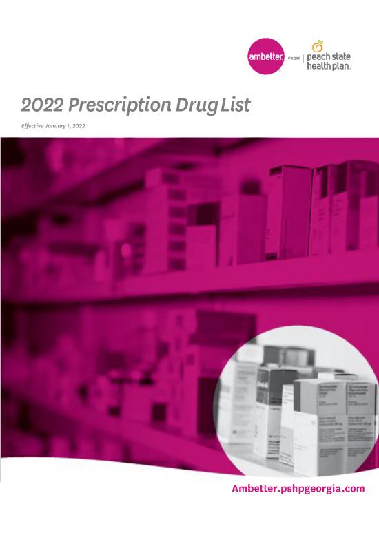 picture_Drug Formulary Pdf 153527 | 2022 Ga Formulary